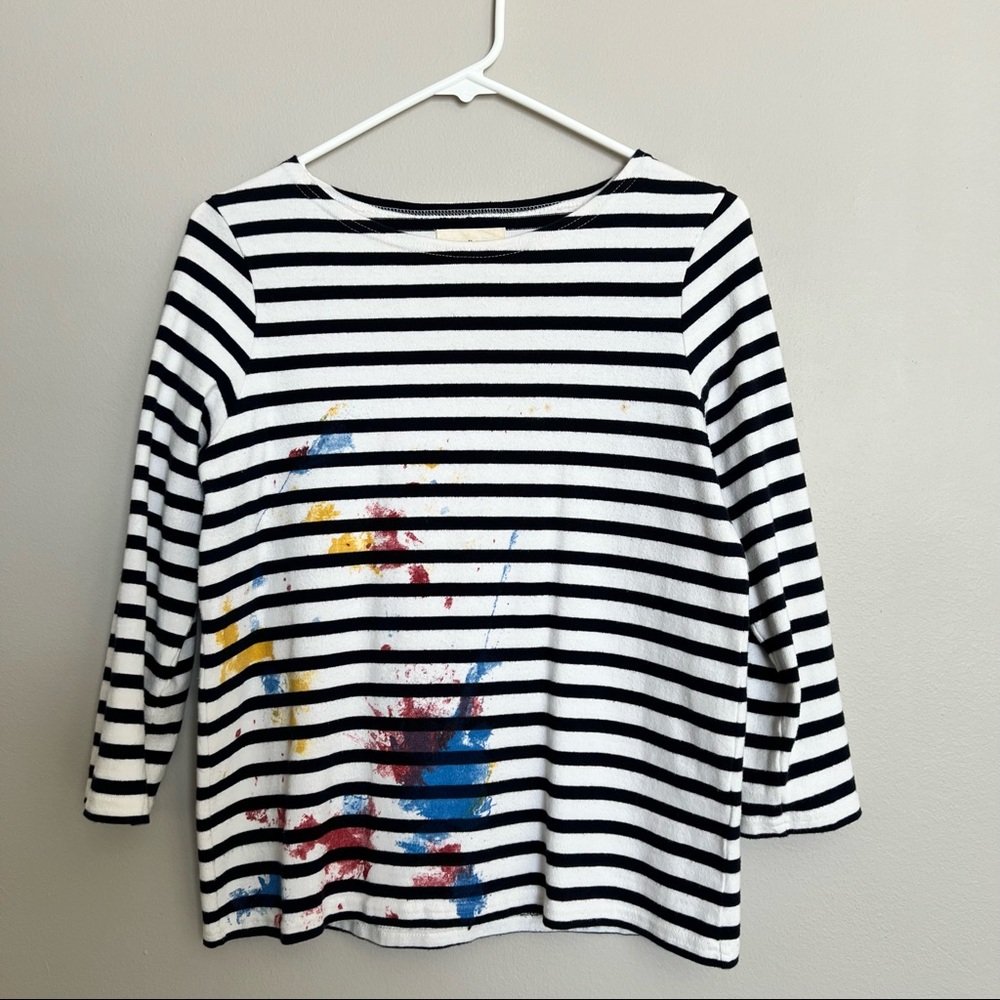 Denim & Supply | RL Paint Splatter Striped Tee